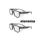 elenema Iconic Y50 Design Series Safety Glasses with Side Shields | ANSI Z87+ Performance, Scratch & Fog Resistant, Comfortable & Stylish, Cloth Case Included, Clear Lens (2 Pair)